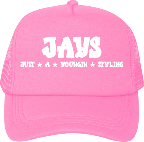 Pink trucker hats